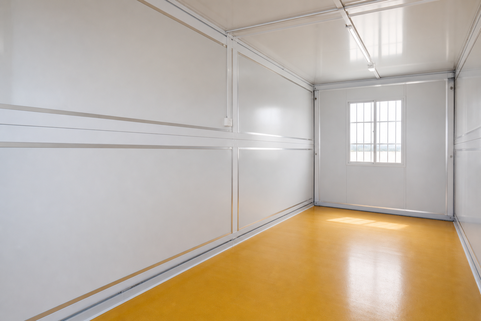 Furnished interior of a Caribbean Modular Structures unit